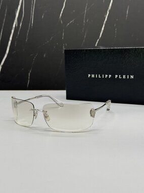 NEW PHILIPP PLEIN SPP027V 579X SILVER WOMEN SUNGLASSES PHILIPP PLEIN
